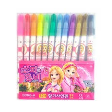 동아(문구) 동아 캐릭터 싸인펜 소피루비 사인펜 (12색)