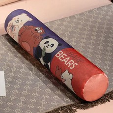 죽부인 냉감 긴 여름 시원한 쿨링 대형베개, 아이스실크 매트 퍼플 여름에더잘어울림