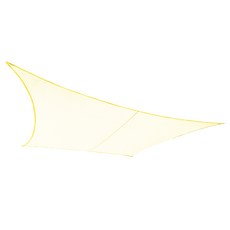 썬키다 옥상 방수 삼각 그늘막 차광막 썬쉐이드 옥상 천막, 3x4m사각, PES 패브릭 크림