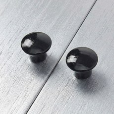 공간뉴데이 원목 가구손잡이 옷장 서랍장 서랍손잡이 볼트포함, 4개, 블랙우드