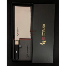 工具家達人 日本製 三昧 中華片刀 菜刀 SPG2粉末鋼 角型薄刃 方形肉刀 6寸, 1個, 三昧 粉末片刀, Black