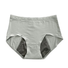 露娜LUNA 石墨烯蕾絲生理褲 V82564, 灰綠