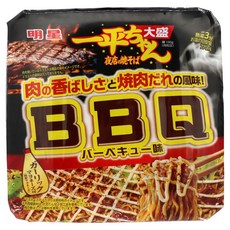 明星食品 夜市日式炒麵 加大份 烤肉口味 含蒜味美乃滋 165g, 1個