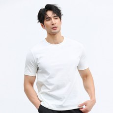 글리멜로 남자 여름 급속냉각 쿨 아이스 스판 라운드 반팔 티셔츠