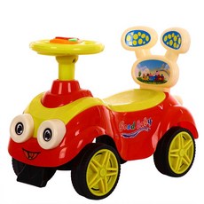 兒童扭扭車 寶寶滑行車 帶靠背 四輪滑步車, 紅色, 1個