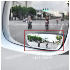 자동차 사각지대 거울 360 도 광각 볼록 주차 오토바이 후면보기 조절 가능 로트당 2 개, [01] 2 pcs square, 01 2 pcs square, 2개