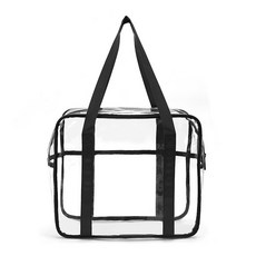 컬러팝 방수 투명 비치백(블랙)+그릿커머스Shop