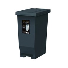 日本製 Asve 防臭腳踏式垃圾桶 (30L), 黑色