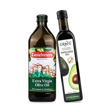 브이플랜 엑스트라버진 냉압착 올리브오일 올리브유 1L+아보카도오일 아보카도유 500ml, 없음, 1개, 1L