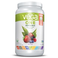 veGa nutrition 無麩質植物性蛋白奶昔沖泡粉 綜合莓果口味, 688克, 漿果, 1個