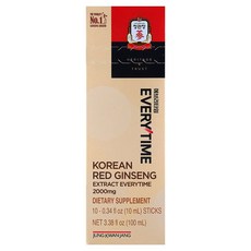 JungKwanJang 한국산 홍삼 추출물 Everytime 10개입 개당 10ml(0.34fl oz) KRG-01429, 10ml, 1