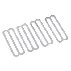 shangren 2x4 조각 스쿠버 다이빙 다이빙 BCD 무게 벨트 골키퍼 홀더 스토퍼 액세서리, 스테인레스 스틸, 실버