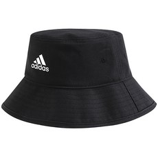 adidas 愛迪達 LOGO印花漁夫帽, 黑色 白色