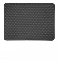 雙層貓砂墊, 黑色, 1個