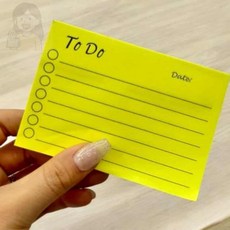 SolSun 메모지 접착형 할일리스트 가로 점착메모지