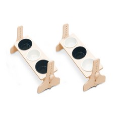 식기 높이조절 원목식탁 스테인리스 3구 강아지식기 강아지밥그릇 강아지높이 애견밥그릇 강아지물그릇