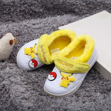 PoKeMoN 寶可夢 皮卡丘橡膠貼片EVA防寒防風休閒鞋