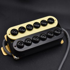 스크류 메탈 일렉트릭 기타 험버커 픽업 세라믹 넥 브리지 LP 멀티컬러, 1개, 21 IVBK Bridge Pickup