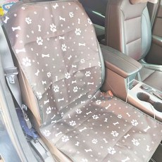 강아지카시트 펫자동차시트 안전 커버 달린 보호대 카시트 뒷등 운송 매트 방수 해먹 벨트가, E. 검은색 발자국 조수석