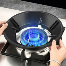 가스 버너 바람막이 야외용 원형 캠핑 가스 레인지 바람막이 방풍 레인지링 캠핑용 후드 식기 장비 조리, 실버_기본형