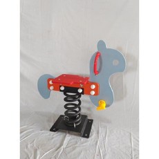 놀이터 스프링 목마 흔들의자 공원 야외 시소 흔들말 놀이기구, 10 어두운 회색