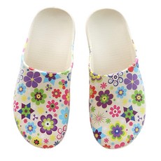 막힘 욕실화 그림 미끄럼방지 슬리퍼 방수 러브하우스, 패턴꽃C, 1개