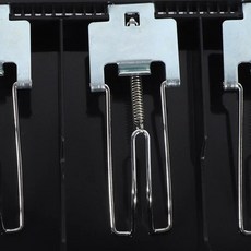 하드 케이스 클립형 금전 등록기 박스 분류형 매장 계산원 동전 서랍 트레이 돈 계산기, 1. black