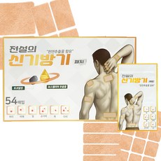전설의 신기방기 패치 54매 관절 근육 붙이는 원적외선 쿨 패치 손목 발목, 1세트