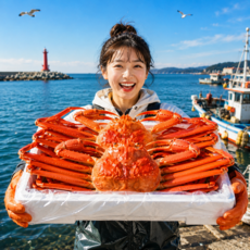[꽉찬수율90%] 포항 구룡포 자숙 홍게 당일발송, 1박스, 2kg(실속형)