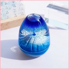 創意液體擺件 漏油沙漏 桌面解壓神器 兒童玩具 朋友情侶禮物, 藍色火山噴發【超解壓 穩定情緒】