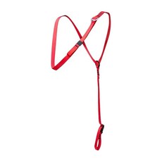 암벽 등반 하네스 등산 어깨 스트랩 건설 퀵 릴리스 미끄럼 방지 가슴, 01 빠른, 색상: 2. 빨간색
