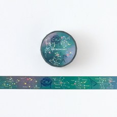 Green Flash 圖鑑系列 人類生物學紙膠帶, 1個, 天文學