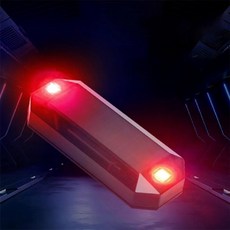 미즈누아 태양열 LED 경고등 MINI 위험 태양광 용품 비상, 레드LED