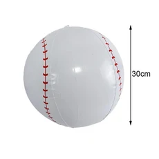 쿠쿠스토어 어린이 팽창식 야구 방망이 및 공 장난감 성인 PVC 마당 정원 놀이, 01 As pictures show, 06 White baseball