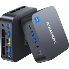 에이스매직 미니 PC 컴퓨터 16GB DDR4 램 512GB SSD N97 12세대 알더레이크 N100N95보다 우수 최대 3.6GHz 소형 데스크탑 4K 듀얼 디스플레이와이파, Intel Core i9-13900HK 32+1TB