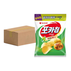 오리온 포카칩 어니언맛 지퍼백 대용량, 266g, 8개