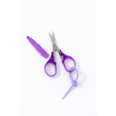 공예용 미니가위 캡 휴대용 필통 다꾸 뜨개질 쪽가위 여행용 컴팩트 단체수업 diy재료 인스 가위, 5개, 보라