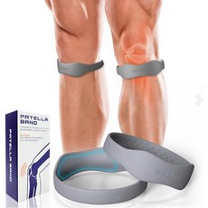 [RCM] 3세대 입체형 실리콘 슬개골 무릎보호대 [사이즈택일] - 좌우한조, 1세트, 그레이