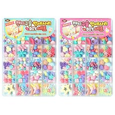 캔디 구슬 악세사리 DIY 세트, 랜덤 발송, 2세트