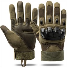 카페레이서 동네형 오토바이 클래식 너클가드 T타입 장갑 양손착용 세트, 그린