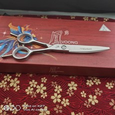 專業理髮剪刀 6寸 翹翹剪 440c 雙尾釘 左右手, 1個, 如圖所示