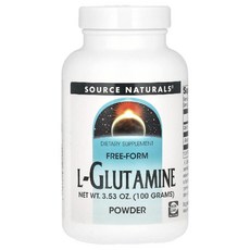 소스내추럴스 엘글루타민 L글루타민 L Glutamine 파우더 100g, Source Naturals 소스내추럴스 L글루타민 1, 1개