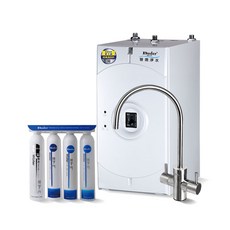 BUDER普德 BD-3004A 霧面不鏽鋼龍頭 廚下型冷熱水機, BD-3004A+DC-1604R