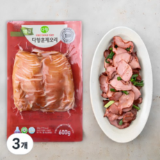 다향오리 1등급 훈제 오리 슬라이스 600g, 2개