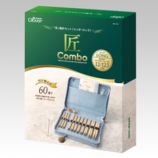 【YUBU】Clover 可樂牌 匠 可換式輪針 COMBO 長版 竹製自由輪針 編織工具 45-151, 1個