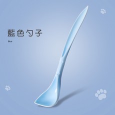 寵物罐頭密封保鮮蓋 矽膠防塵收納蓋, 藍色罐頭勺, 1個, 藍色