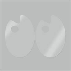투명 아크릴 팔레트 미술용품 미술팔레트, 1개, 1