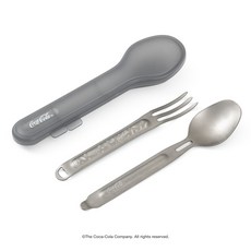 코카콜라 캠핑 커틀러리 세트 스푼 포크 세트, 1세트, 실버