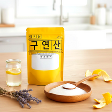 [서흥바이오팜] FNC 식용 구연산 분말 마시는 오스트리아산 스푼동봉, 4개, 500g