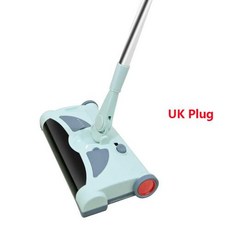 충전식 전기 바닥 청소기 무선 진공 빗자루 손으로 밀기 카펫 걸레 가정용 청소 도구, 색상: 8. UK Plug
